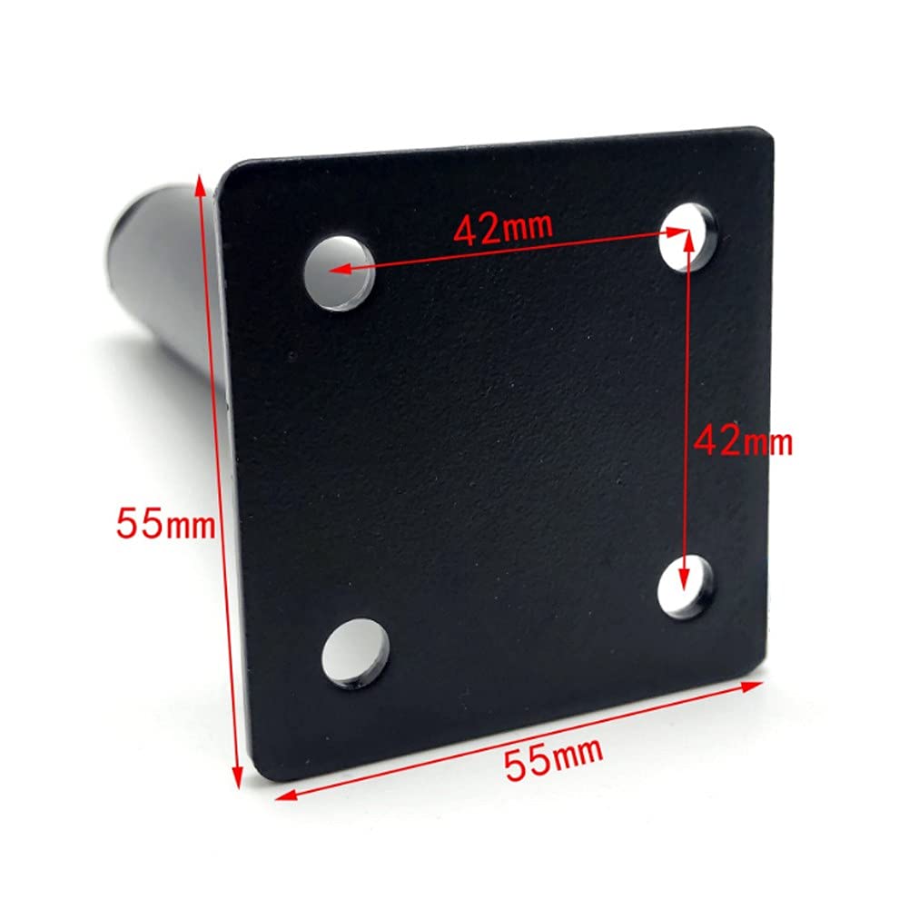 4 pezzi gambe mobili nere, gambe del divano piede medio moderno gambe armadio in metallo piedi mobili di ricambio fai da te per armadio armadio divano sedia tavolo(Size:18cm)