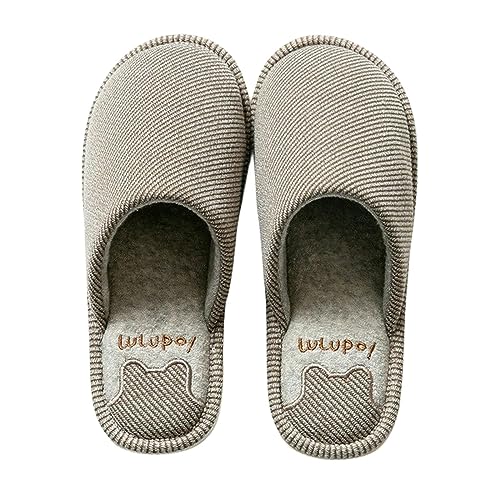 Pantoufles d'automne et d'hiver pour hommes ZONTO chaussons de ménage doux