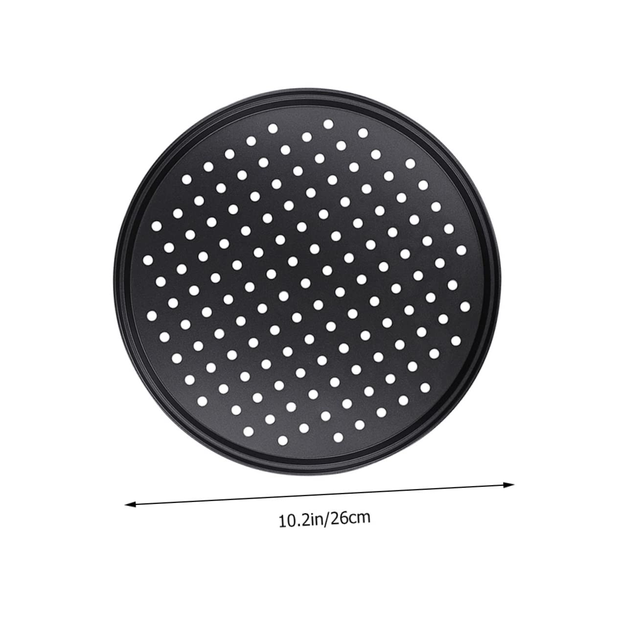 MUCKLILY Perforated Pizza Pan Nonstick Carbon Steel Bakeware for Oven Easy Demoulding for Baking Pizza Bread Desserts
