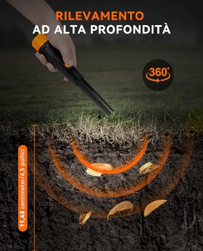 Rilevatore di Metalli Impermeabile SUNPOW
