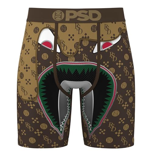 PSD Mens Wf Luxe Drip Brn Boxer Brief - Multi, M3