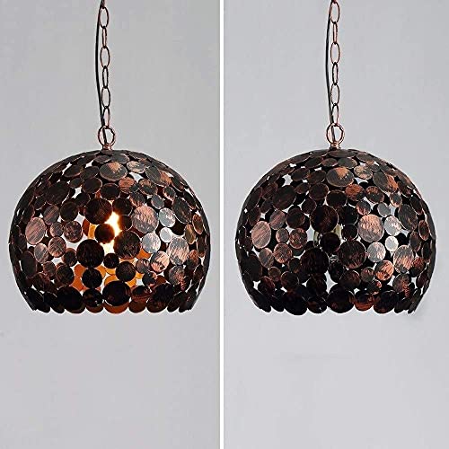 Lustre suspension industrielle pour cuisine et salle à manger rétro style vintage chic E27 - 6