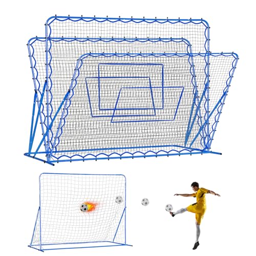 Image of Soccer Baseball Rebounder Net, Quick-Switch Angle Soccer Pitchback Volleyball Training for Control, Passing Practice, Easy Setup Soccer Goal Rebounder Gifts Aids & Equipment for Kids,Teens & Adults