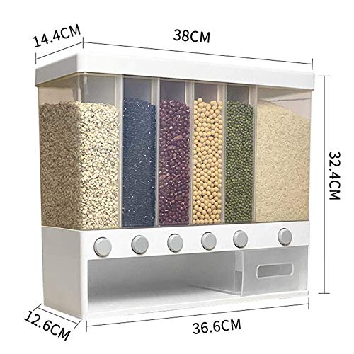 Graandispenser Snoepdispenser Grote Capaciteit Vochtbestendige Graanopslagdoos Voor Thuiskeuken Aanrechtbladen… - Afbeelding 5