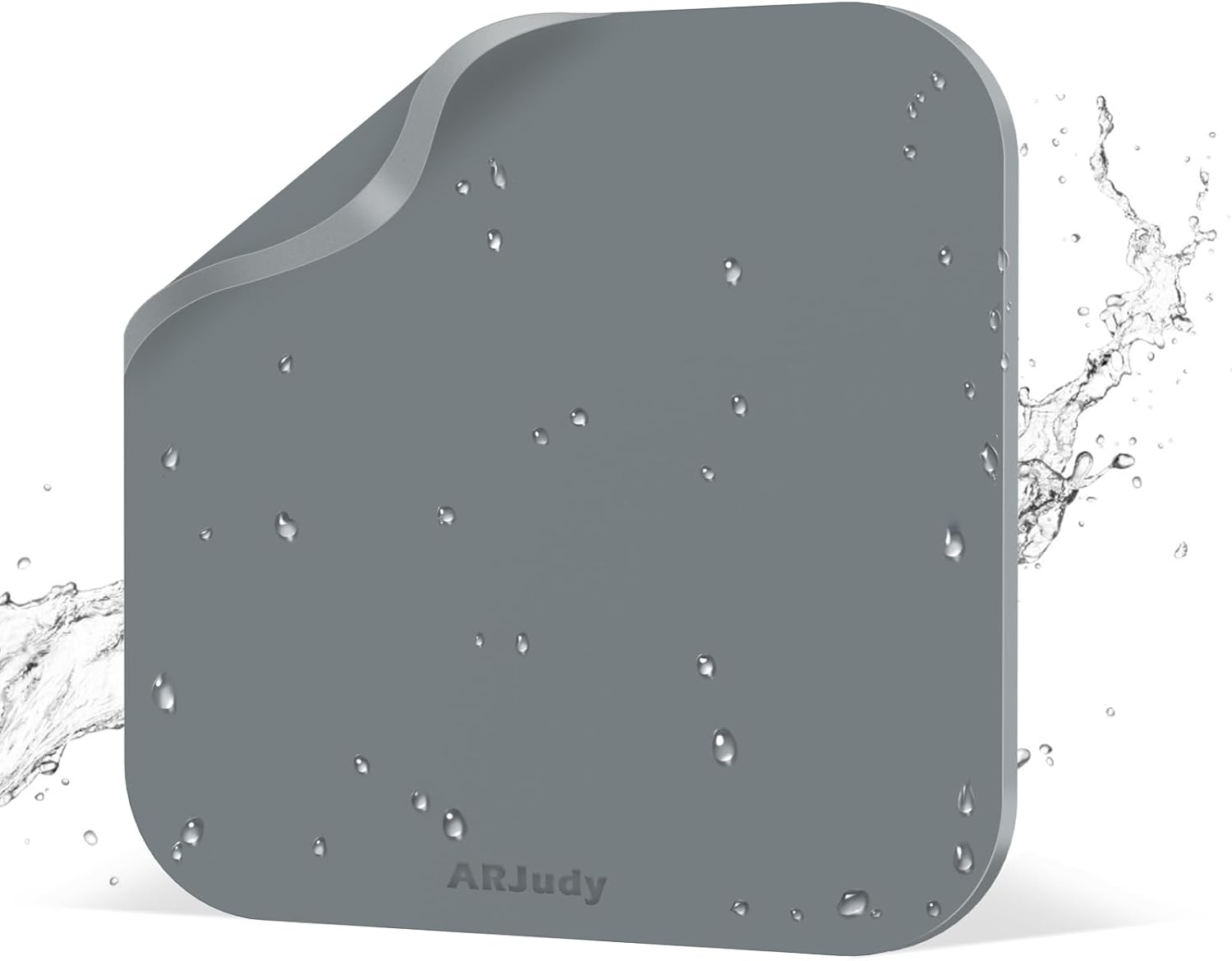 Heat Press Mat Silicone 15""x15"", Silicone Pad Heat Resistant Mat 500°C/937°F, Washable Ironing Mat 0.31"" Thick, Double Sided & No Smell Heat Mat for Heat Press Sublimation Ink Vinyl Transfer, Grey