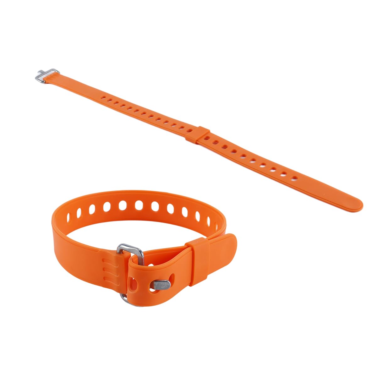 Lot de 4 sangles réglables pour raquettes à neige, snowboard, randonnée (orange)