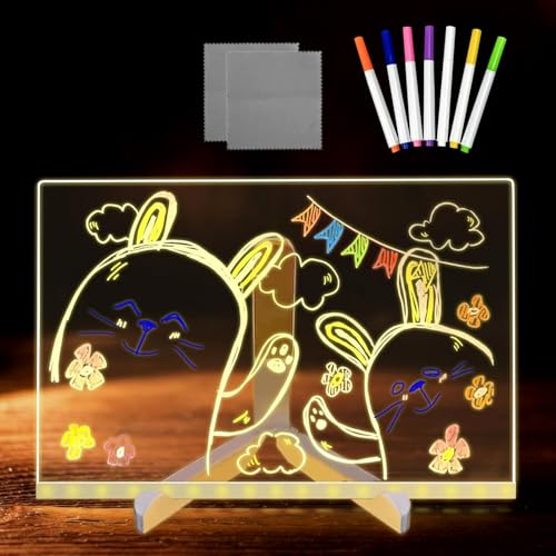LED Notiztafel mit Farben, LED Zeichenbrett mit 7 Farben...