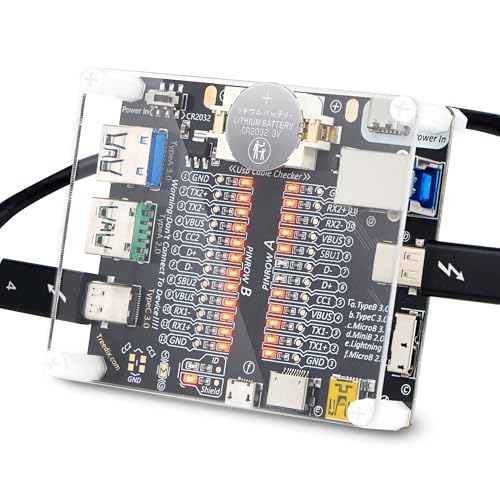 usb cable tester board usb cable checker data wire with acrylic case charging test data line type-c micro type a type b