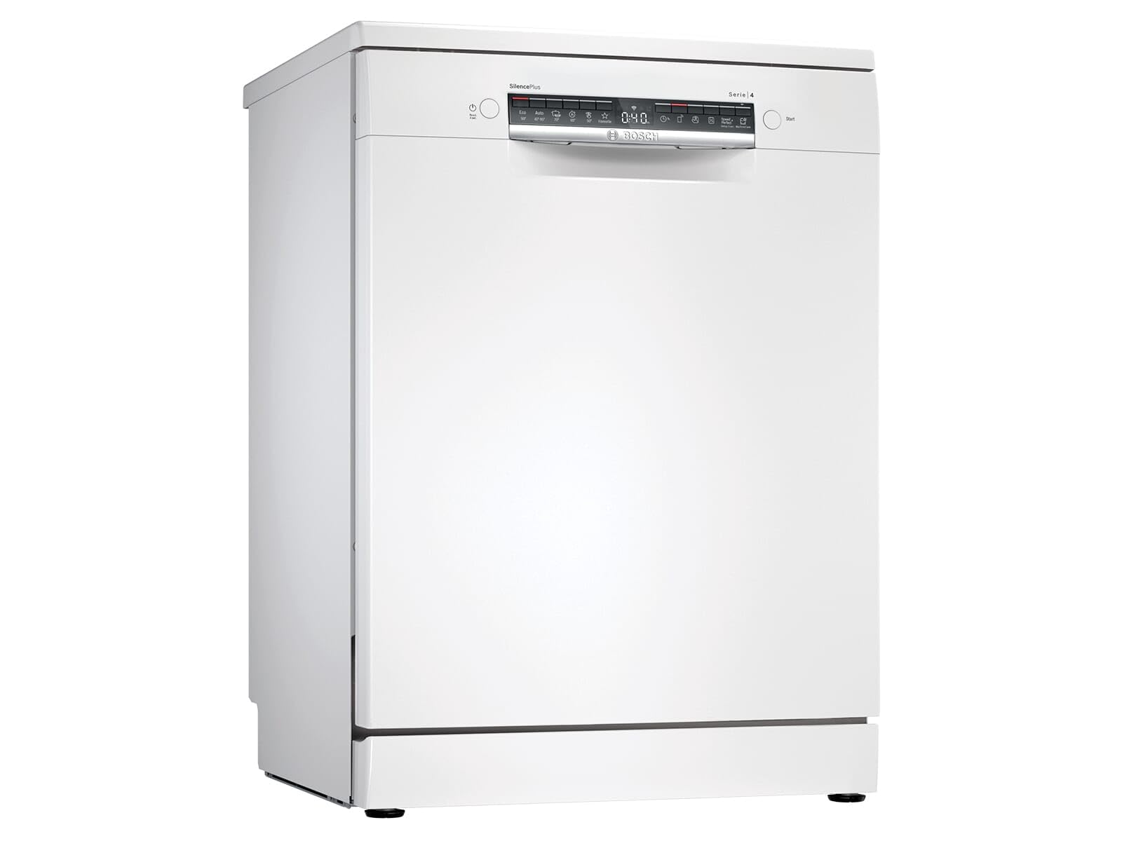 Bosch - Lave-vaisselle libre, 60 cm, série 4, 14 couverts, 3 plateaux, Home Connect, blanc, SMS4EMW06E