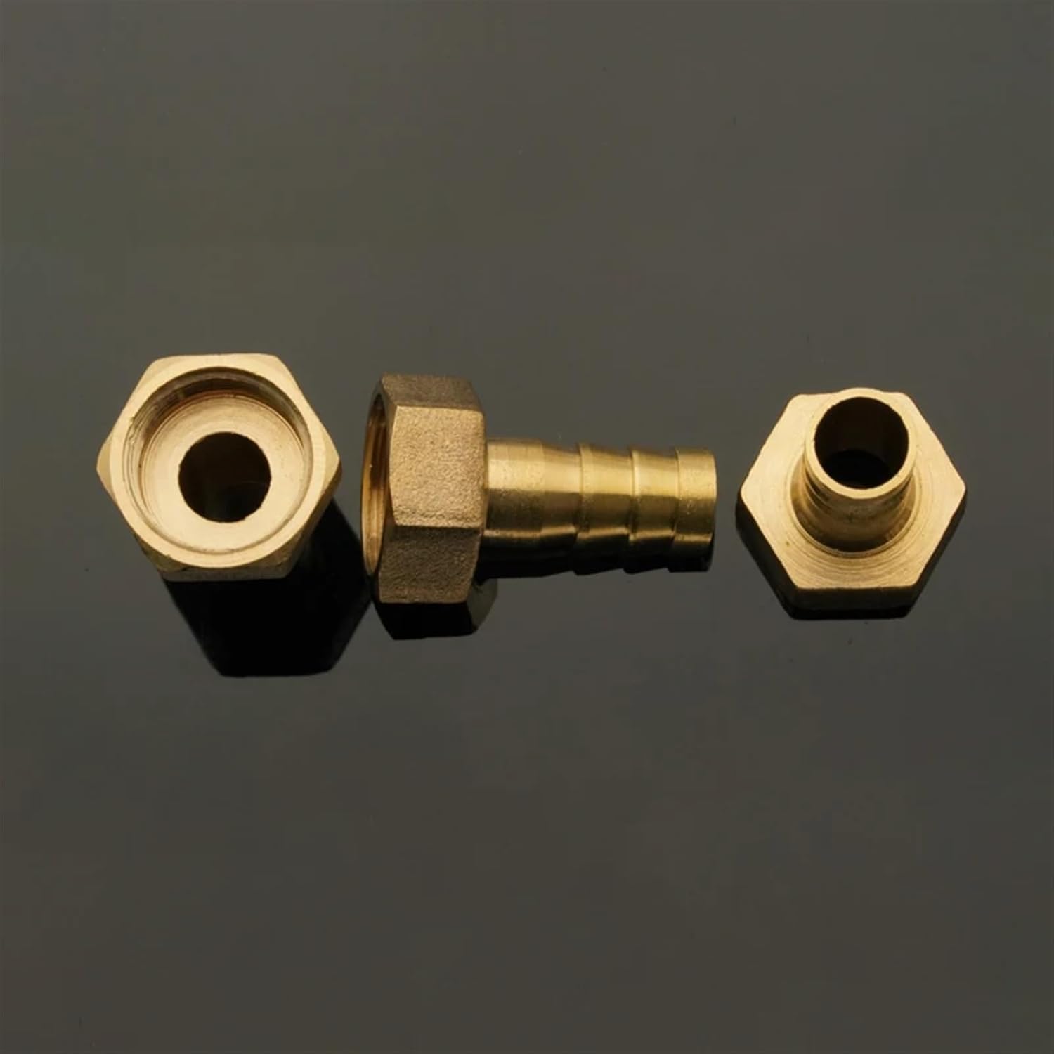 Pipe Fittings Brass ID 3mm-25mm Hose Connector M6-M22 AND 1/8 Inch 1/4 Inch 3/8 Inch 1/2 Inch Female Thread Fuel Air Gas Water Tube Oil 1pcs(6mm,M22X1.5)
