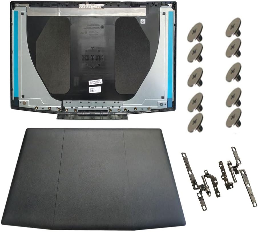 Laptop Replacement LCD Top Back Cover Case Compatible for Dell G3 15 3590 0YGCNV YGCNV 15-3590 (G3 3500) P89F Shell Black with Red Logo and Hinges