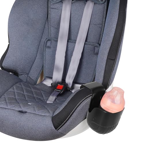 Ihaapsi Universal Becherhalter für Kindersitze & Kinderwagen – Sicherer Getränke- & Snackhalter für Kinder – Passend für die meisten Autositze, Rollstühle & Reisesysteme, 2 Pack (Schwarz)