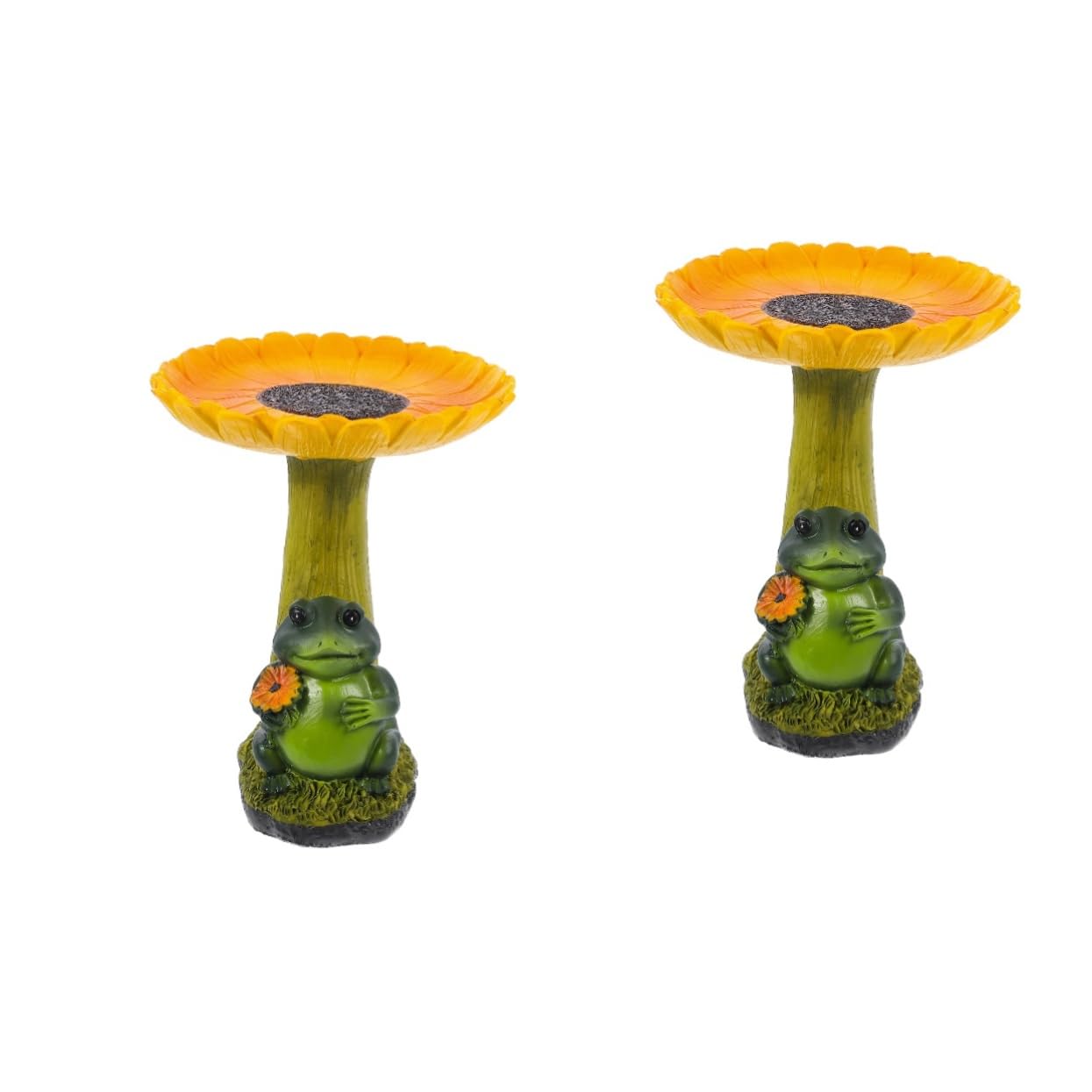 BESPORTBLE 2 Piezas Bebedero Decorativo para Pájaros Comederos para Pájaros Alimentador Baño para Pájaros con Alimentación Bebederos para Pájaros Al Aire Colorful Resina
