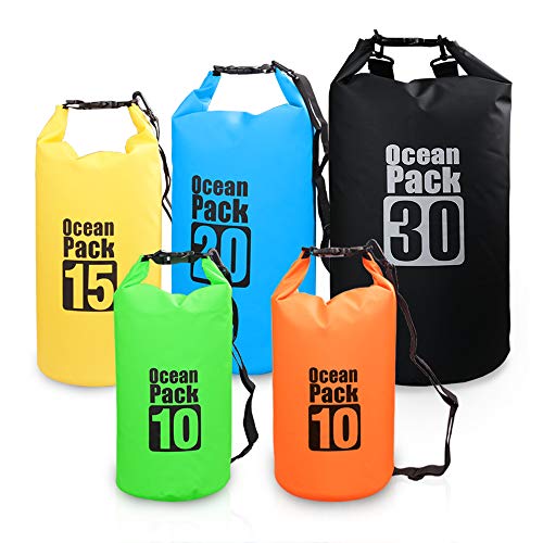 Andoer 10L / 15L / 20L / 30L Outdoor impermeável seco Mochila Água Flutuante Bolsa Roll Top para cai