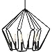 Golden Lighting 1039-6P NB Corbin Pendant, Natural Black