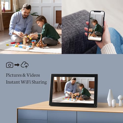 Bsimb 10.1 Inch Digital Picture Frame, Wifi Digital Photo Frame Smart Photo Frame Electronic With 32Gb Memory 1280X800 Hd, Touchscreen, Motion Sensor thumb #1