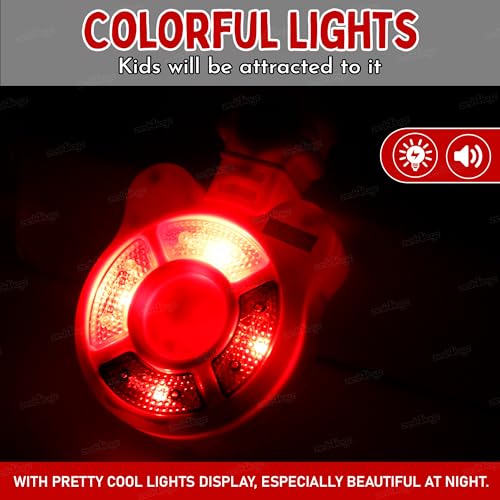 Image of Zest 4 Toyz Musical Guitar Toy for Kids with Colorful LED Lights and Sound Toy Battery Operated Baby Toys Musical Instrument Toys Birthday Gift for Kids Boys & Girls - Red