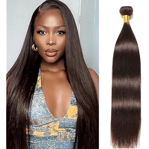 Silky Straight Dark Brown Hair Bundles Cover