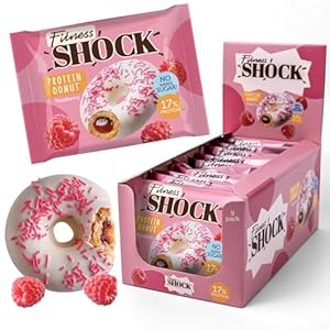 FitnesSHOCK Protein Donut Kekse Himbeere 9x70g