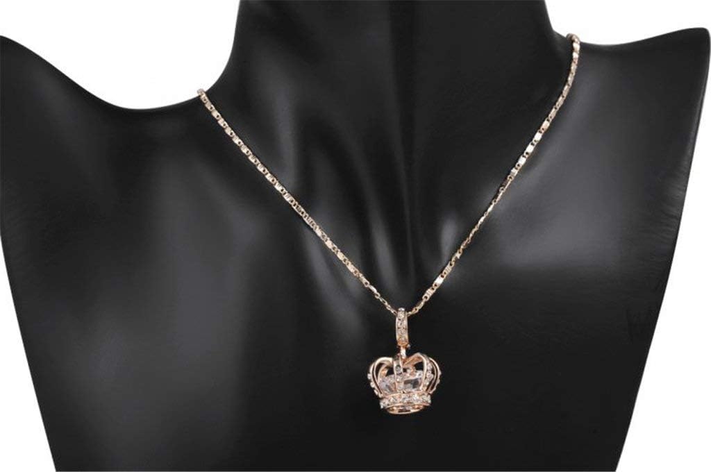 TIDOO Jewelry Womens Queen and Pendant Necklace 3 Lays Rose Gold/Platinum Plated With Austrain Crystals - Image 7