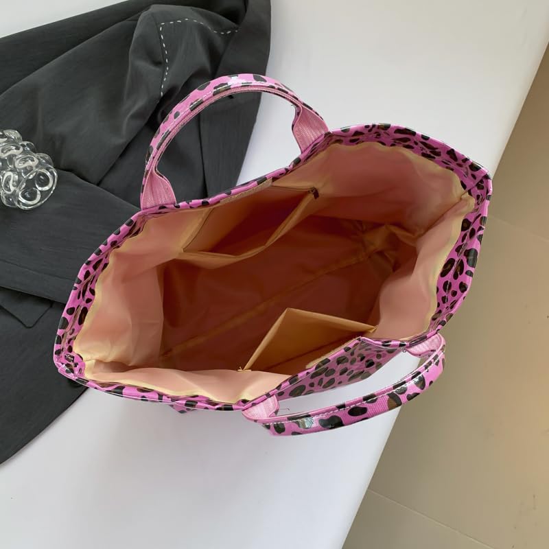 Image of PVC Tote Bag for Women Waterproof Plastic Jelly Tote Letter Print Hobo Handbag for Travel, Gift
