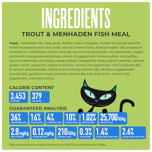Image of Tiki Cat Born Carnivore Indoor Health Trout & Menhaden Fish Meal, Dry Cat Food for Adult Cats, 17 lbs. Mega Bag