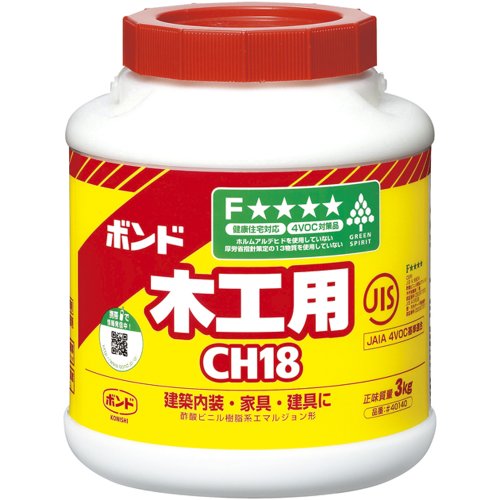 Amazon | ボンド 木工用 CH18 3kg(ポリ缶) #40140 | 接着剤 | 産業