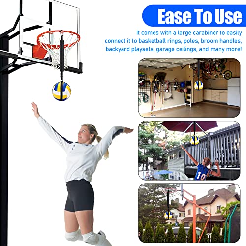 Image of TOBWOLF Volleyball Spike Trainer, Volleyball Training Aid for Basketball Hoop, Improves Serving, Jumping, Arm Swing Mechanics and Spiking Power