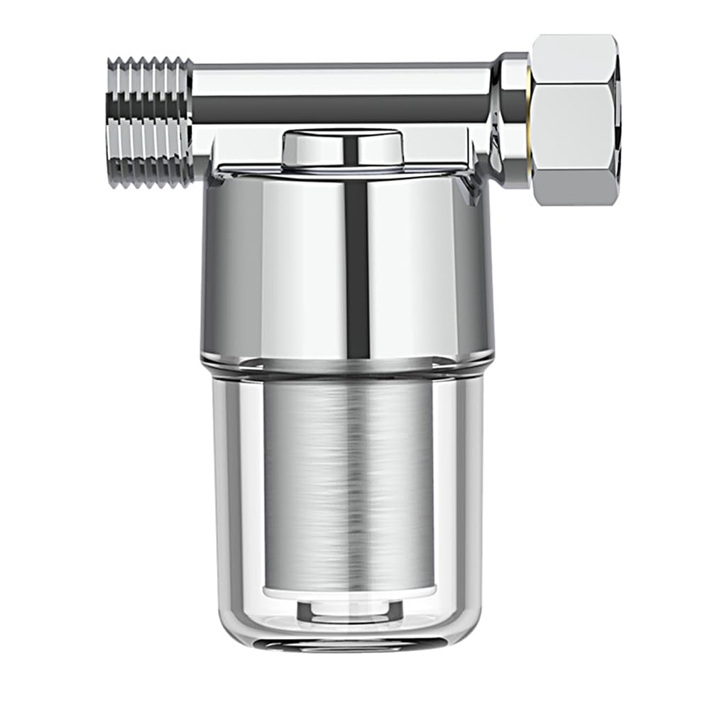 Water Filter for Tap, 1/2Inch Inline Sediment Filter Stainless Steel Impurity Filtration Element for Washing Machines, Showers, Faucets, Heater
