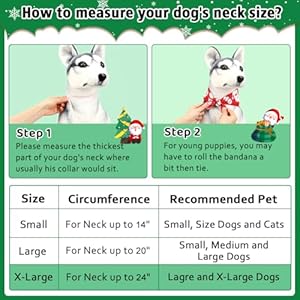 SZEE Christmas Dog Bandanas, 2PCS Santa Claus and Christmas Tree Double-Layer Dog Bandana for Large and Extra Large Pooch, Funny Pet Costumes for Holiday, Photo Prop, Parties (XL, Red & Green) SZEE Christmas Dog Bandanas 2PCS Santa Claus and Christmas Tree Double Layer Dog Bandana for Large and Extra Large Pooch Funny Pet Costumes for Holiday Photo Prop Parties XL Red Green