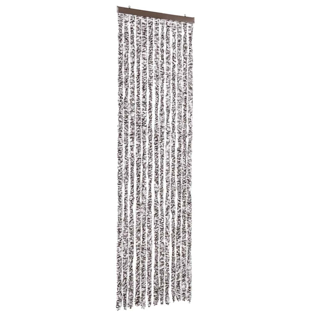 vidaXL Insect Curtain Doorway Fly Mosquito Bug Blind Screen Guard Curtain Adjustable Home Caravan Brown and Beige 56x200 cm Chenille — image 1