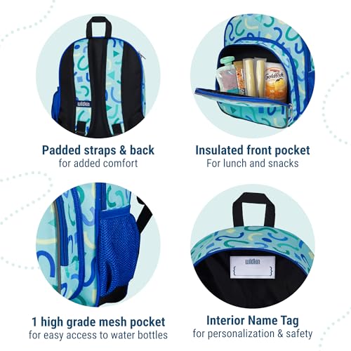 Image of Wildkin Kids 12-Inch Toddler Backpack - Lightweight School Bag for Daycare & Travel, Ages 3-7