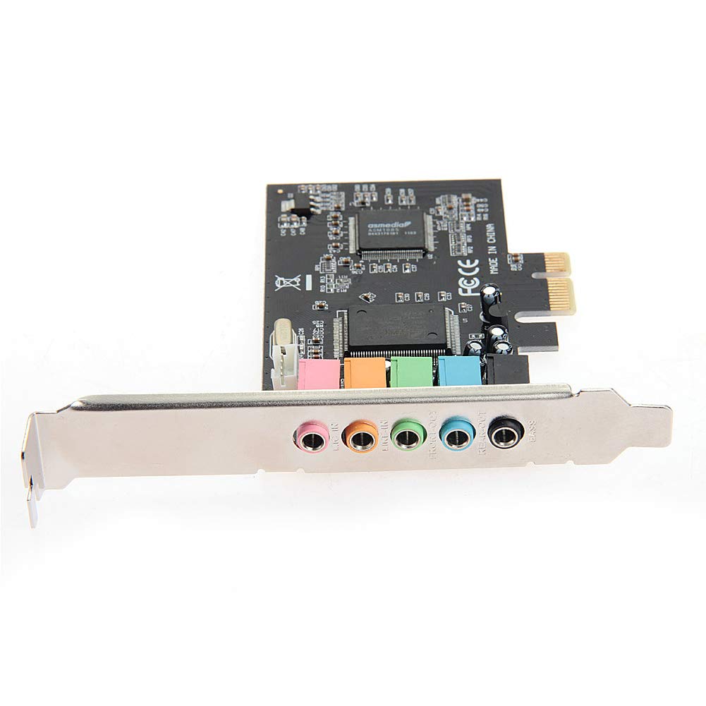 5 tarjetas de sonido de 5.1 canales, tarjeta de sonido envolvente con chip de audio CMI8738, tarjeta de sonido estéreo de escritorio de 6 canales, tarjeta de audio para WIN2000 / para XP/para