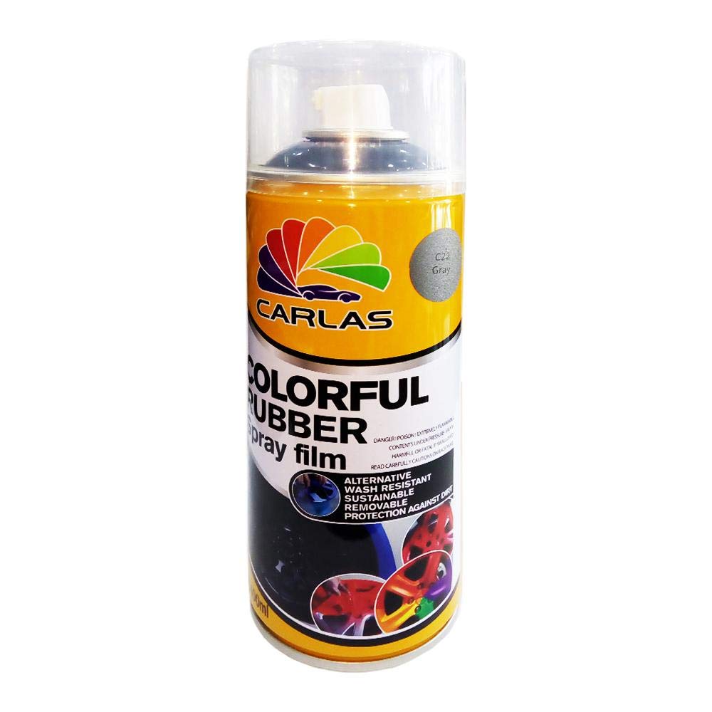 Carlas Colorful Rubber Spray Film-400ML-C22 Gray-Self Adhessive