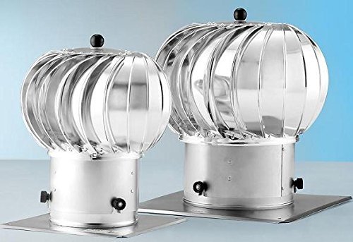 Turbo Kaminaufsatz Lüftungsaufsatz drehbarer Schornsteinaufsatz Kugelaufsatz 150 und 200 mm (200mm)
