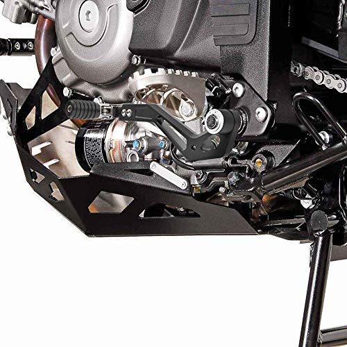 GUAIMI Motorcycle Shift Lever Adjustable Gear Shifter Folding Shift Lever for Suzuki DL650 2011-2020 V-Strom 650 XT 2015-2020 (Black+Silver)