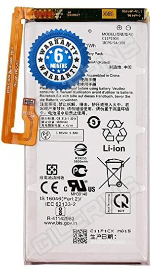 Image of Orignal C11P1903 batteryb for Asus ROG Phone 3 ASUS-I003D, I003DD, I003D ZS661KS-6A006IN / C11P1903 Battery with 6 Months warrenty (for Asus ROG Phone 3 ASUS-I003D,)