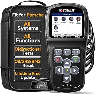 OBD2 Scanner for Porsche, CGSULIT SC530 All System Code Reader Bidirectional Scan Tool with Oil Light/Airbag/EPB Reset, Battery Registration, ABS Bleeding 30+ Special Functions, Read Erase Error Codes