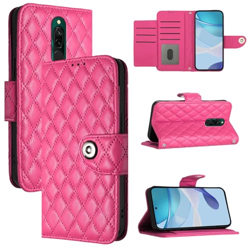 Rfvzubemok Compatible with Xiaomi Pocophone F1 4G Cover,Compatible with Xiaomi Pocophone F1 4G Magnetic Closure Card Slots Flip Kickstand Case MH