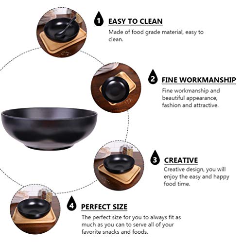Hemoton 2 tigelas de cerâmica japonesa ramen tigelas para servir macarrão 19 cm