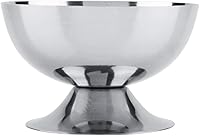 Vista 5 de LIZEALUCKY Copas de helado de acero inoxidable para servir platos de postre cuencos para ensalada, fruta, pudín de cereales para el hogar, hotel