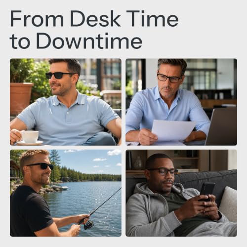Image of Gaoye1.75 Reader Sunglasses Men for All Day - Computer Readers with Blue Light Protection - Value Pack
