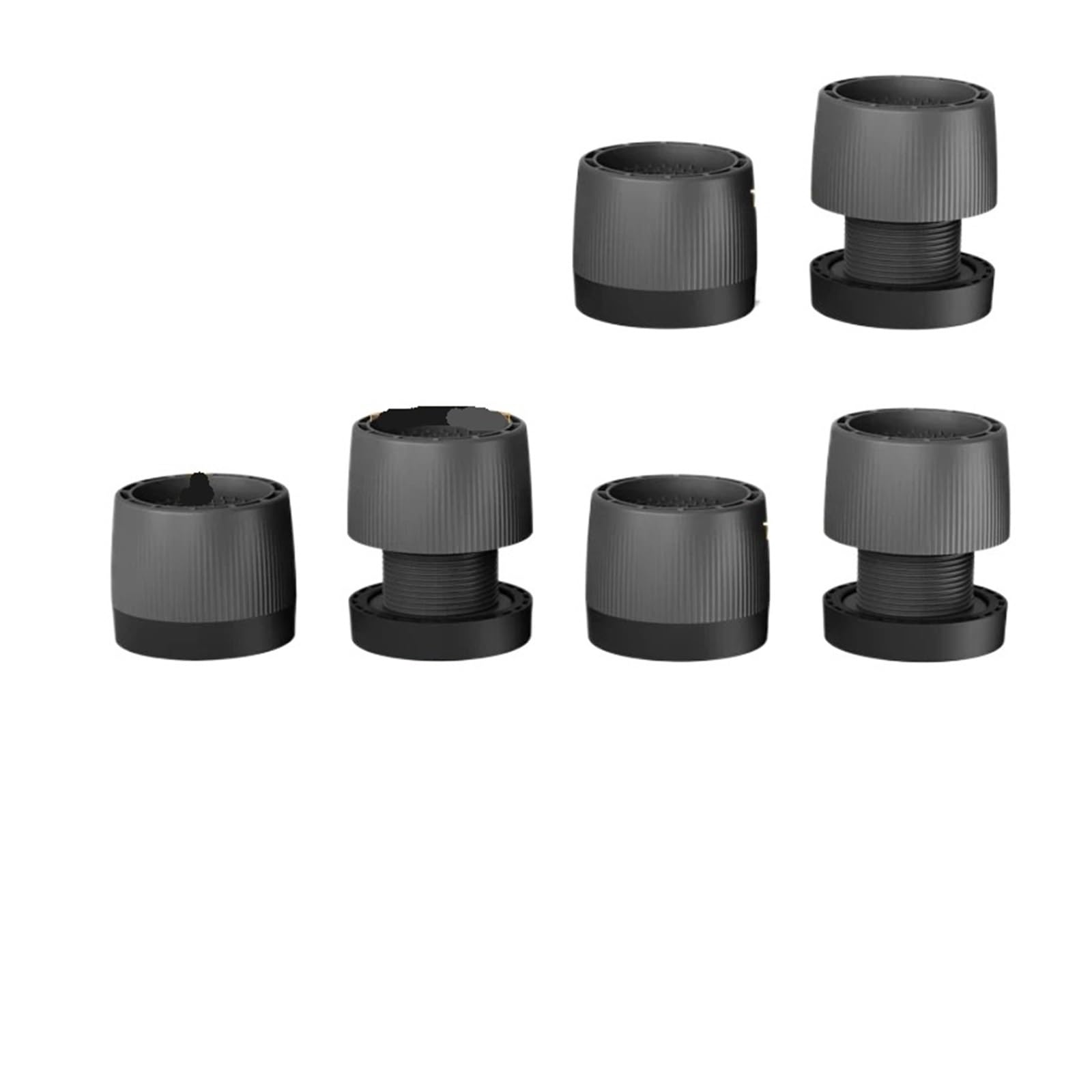 Stalowa podstawa pralki | Szary 1/2/4/6 szt. Do podkładki: Regulowana -Podstawa wibracyjna(Grey 6pcs)