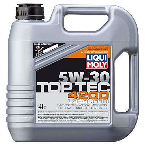 LIQUI MOLY Motoröl 5W-30 Top Tec Motor Öl ACEA C3 ACEA C2 API SP 4200 4L LIQUI MOLY Motoröl 5W-30 Top Tec Motor Öl ACEA C3 ACEA C2 API SP 4200 4L