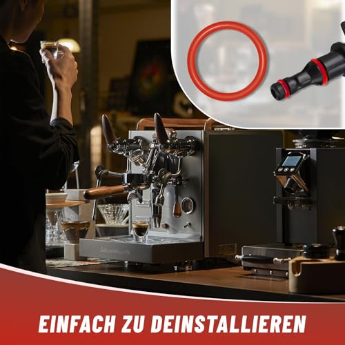 45 Stück Philips Kaffeevollautomat Dichtung und 5 Stück Reinigungsset,O-rings for Philips Saeco,Philips Kaffeevollautomat Zubehör für Supportventil Dampfventil Auslaufventil Kaffeevollautomat