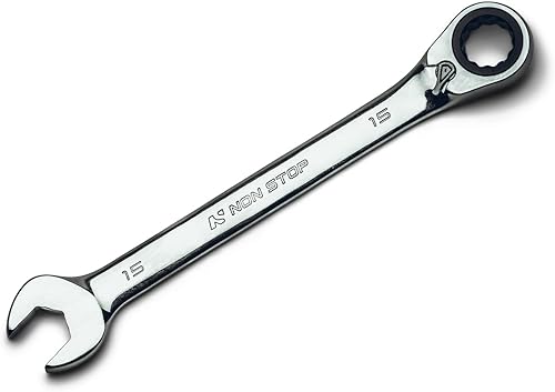 Llave combinada de trinquete reversible de 0.591 in de 120 dientes