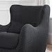 Nursery Works Solstice Swivel Glider in Black Boucle with Black Wood Base, Greenguard Gold Certified and CertiPUR-US® Certified