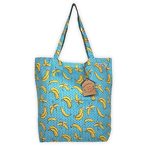 Strandtasche Okoa Fashion bedruckt 100% Baumwolle Strandtasche groß Größe 50 x 40 x 15 cm Shopper Meer Cover