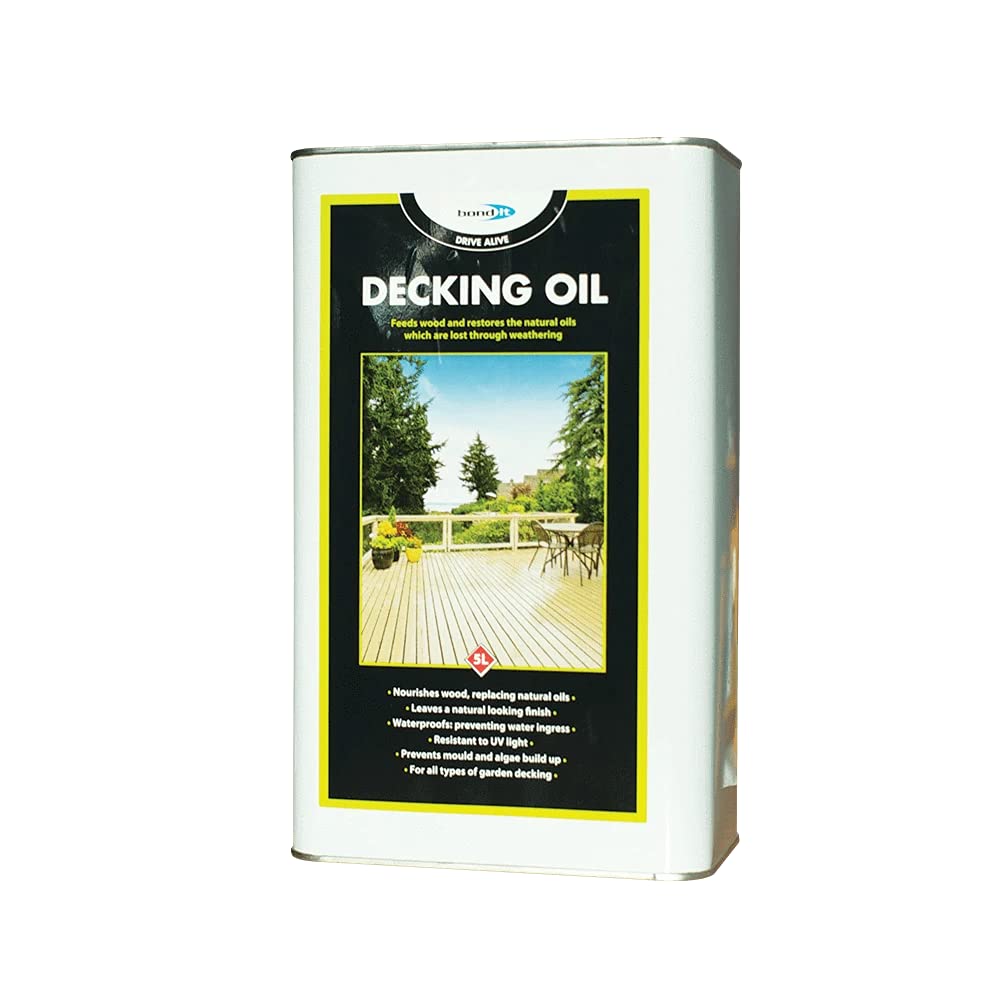 Bond It Drive Alive UV Resist Protect Timber Wood Decking Oil Clear / Natural 5L