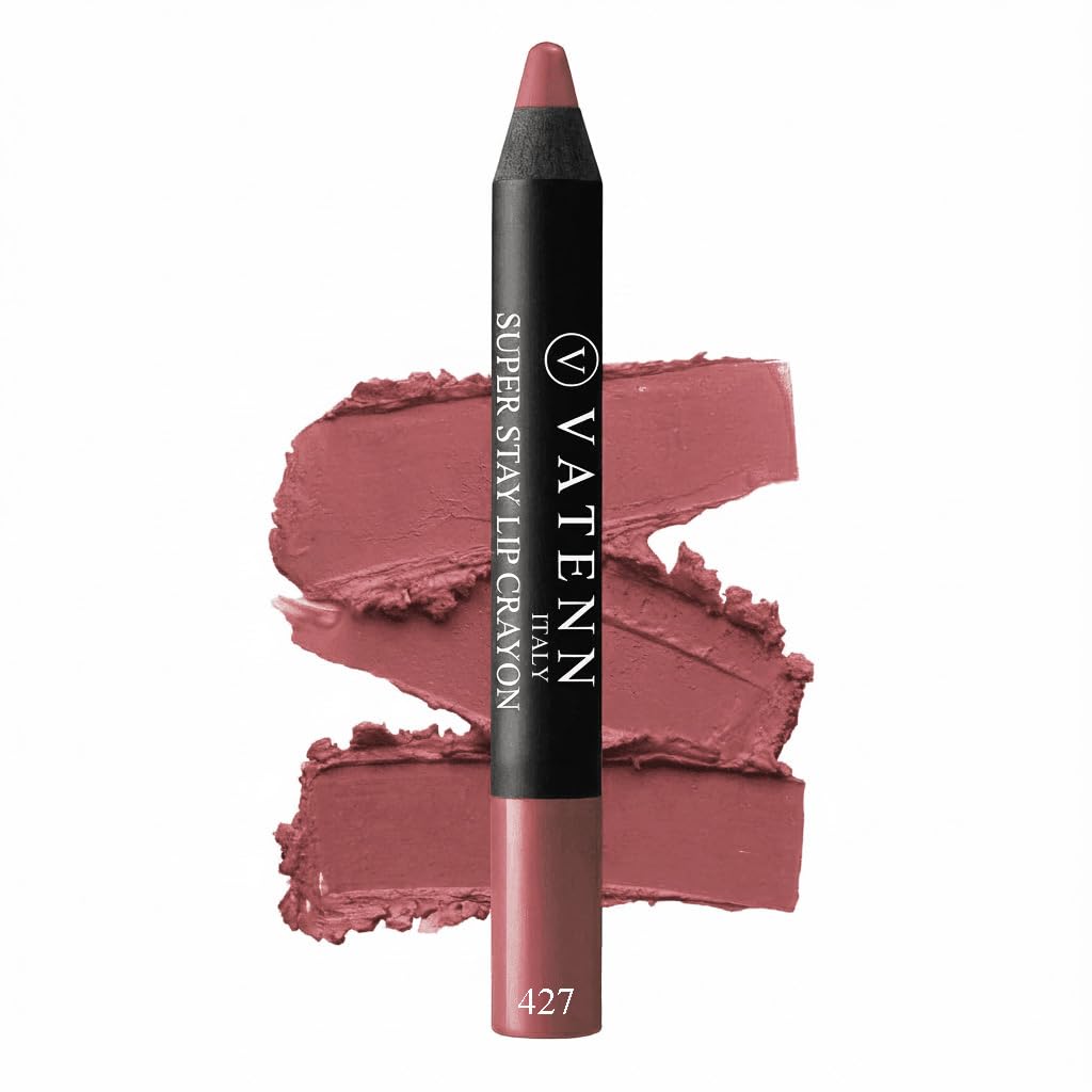 Italy super stay lip crayon | all day wear | non-drying, non-sticky | waterproof, smudge-proof, budge-proof | sharpener tip for fresh precision 427 (los angeles)
